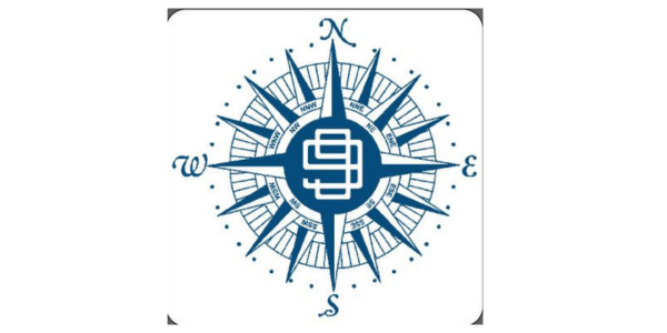 The traditional The Ninety-Nines compass rose logo