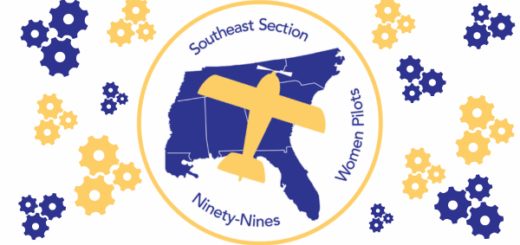 The Southeast Section logo surrounded by gear icons in the brand colors of blue and gold