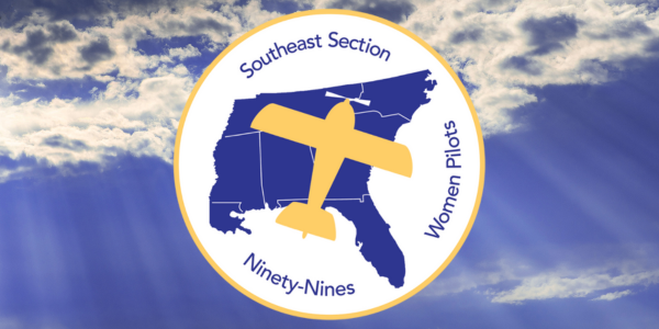 A burst of sunlight pours from a partially cloudy sky with the Southeast Section logo overlayed on top