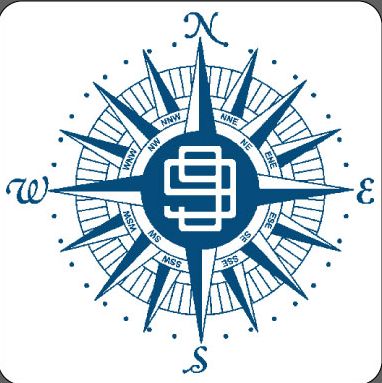 The traditional The Ninety-Nines compass rose logo